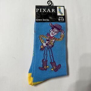 NWT Pixar Toy Story Woody Crew Novelty Socks Unixsex Size 9-13